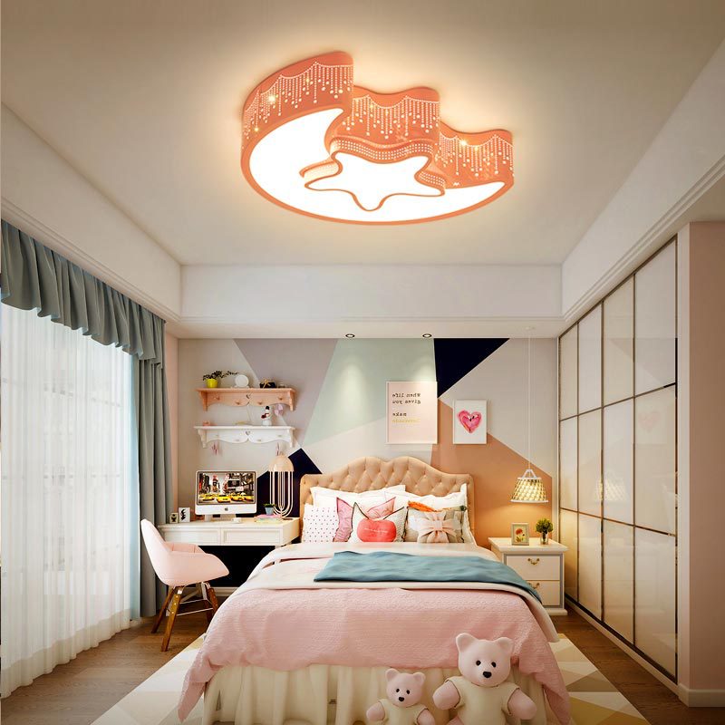 Baby Nursery Pink - Modern Led Ceiling Lights For Children's