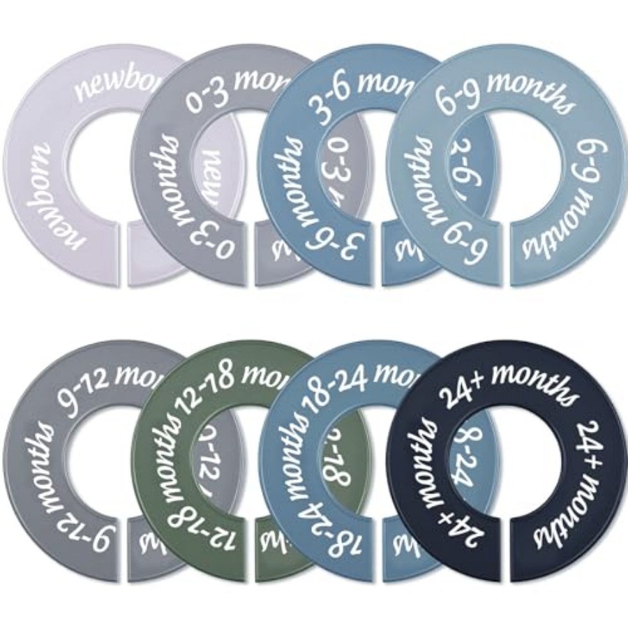 Baby Nursery Organizer - 8 Pcs Baby Closet Dividers, Gifts