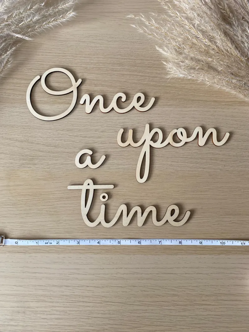 Baby Nursery Diy - Once Upon A Time Wall Sign.