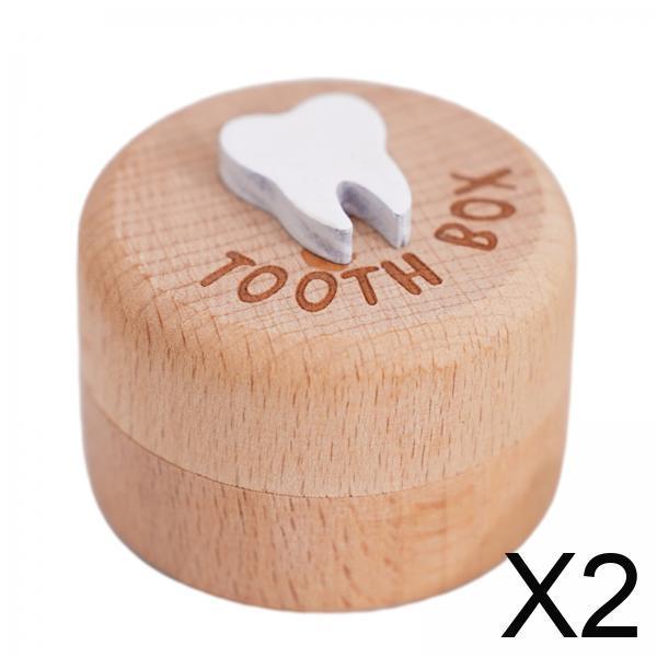 Baby Nursery Organizer - Wooden Teeth Storage Organizer Keepsake Box
