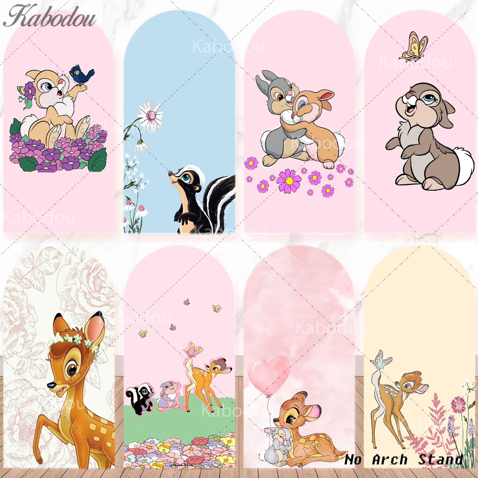 Baby Nursery Ideas Girl - Arch Bambi Deer Background Cover Kids