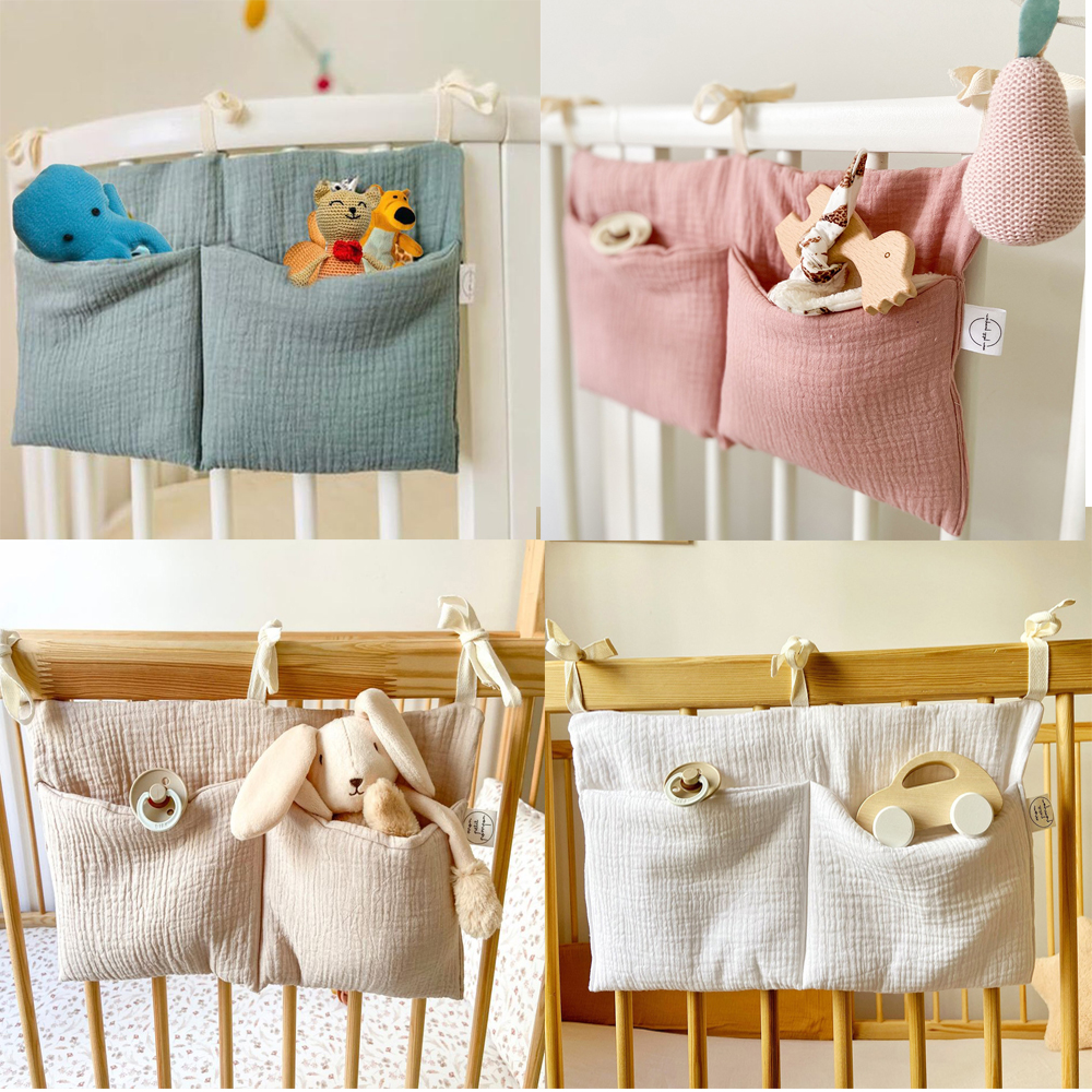 Baby Nursery Shelves - Baby Crib Organizer Cot Caddy Bed