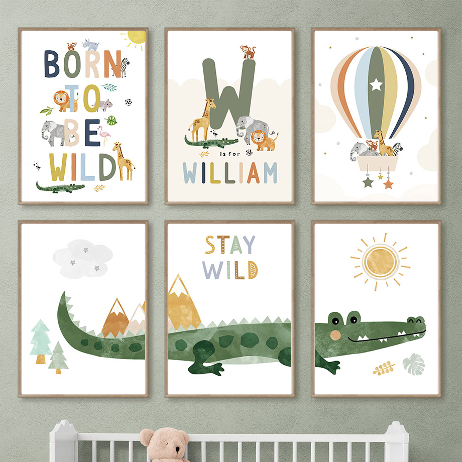 Baby Nursery Elephant - Crocodile Balloon Lion Elephant Giraffe Nordic