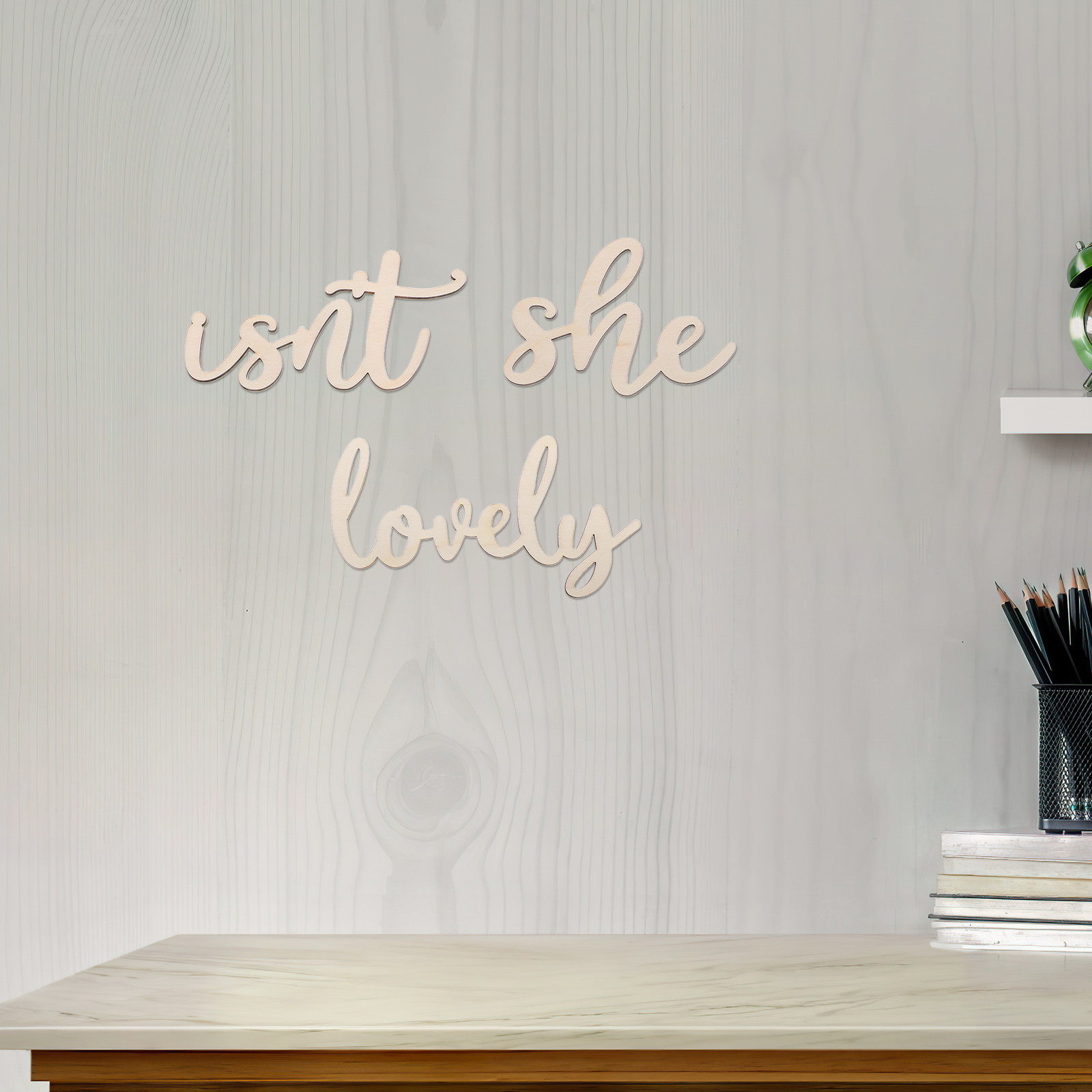 Baby Nursery Themes - Isn't She Lovely Wooden Wall Sticker