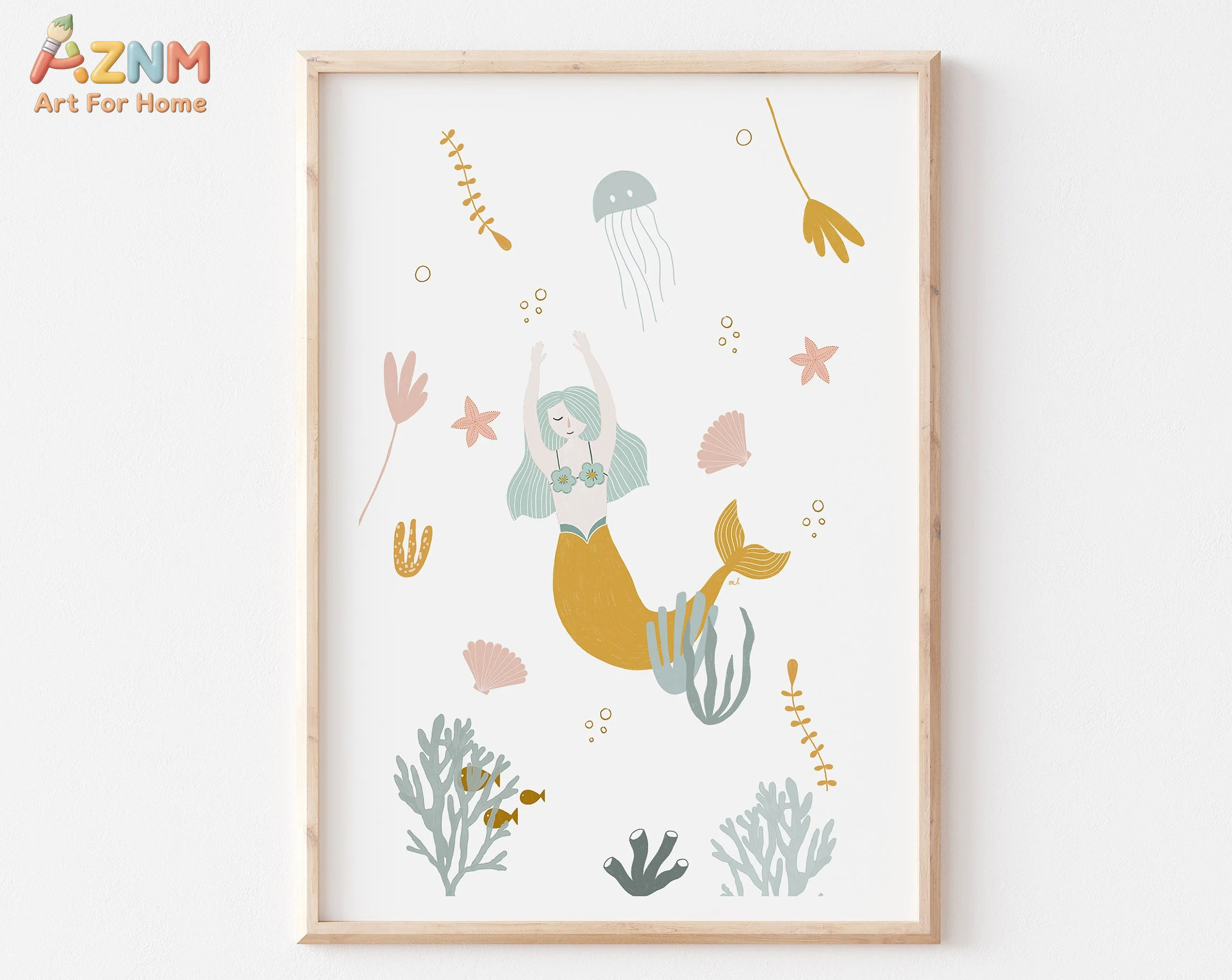 Baby Nursery Themes - Boho Nursery Ocean Themed Pink Sea