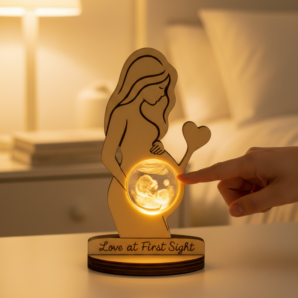 Baby Nursery Light - Custom Photo Night Light Personalized 3D