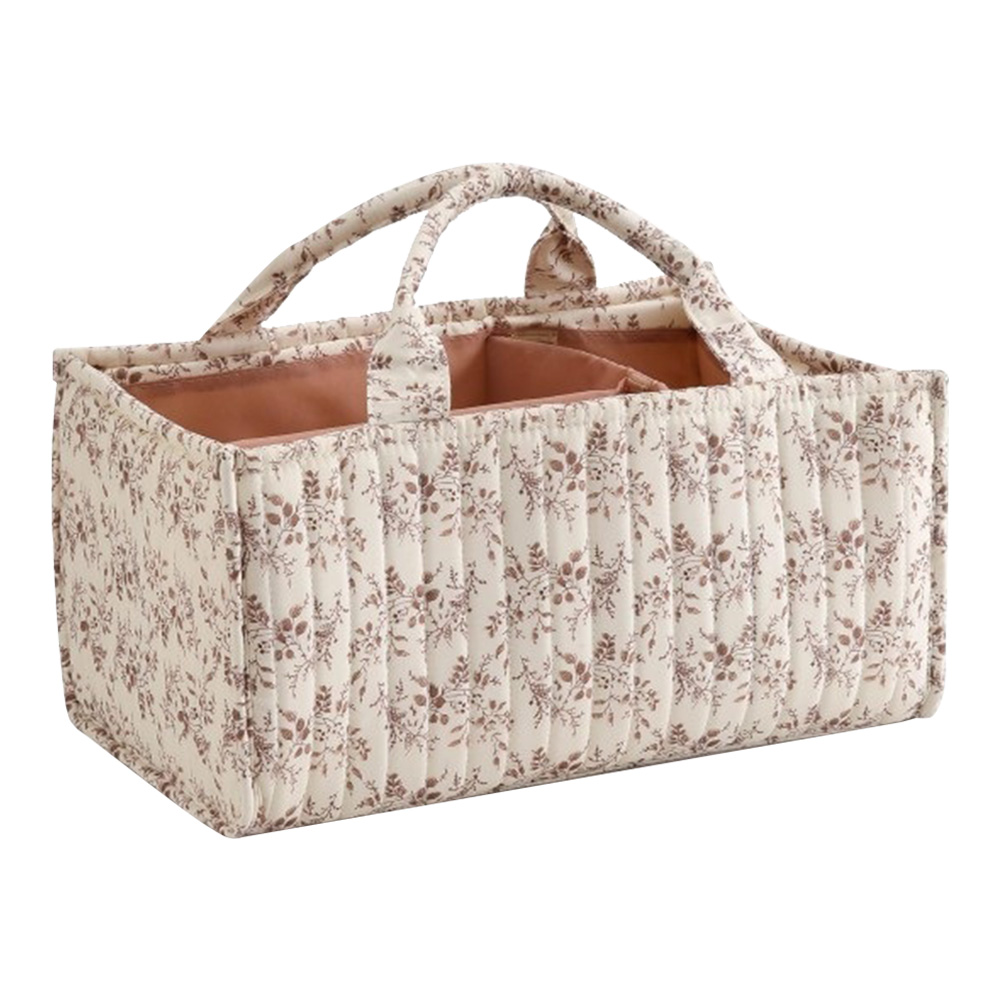Baby Nursery Must Haves - Floral Nursery Storage Basket with Removable