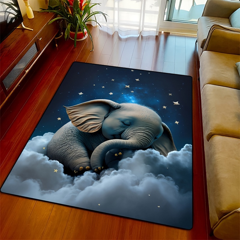 Baby Nursery Elephant - Dreamy Elephant Rug for Nursery |