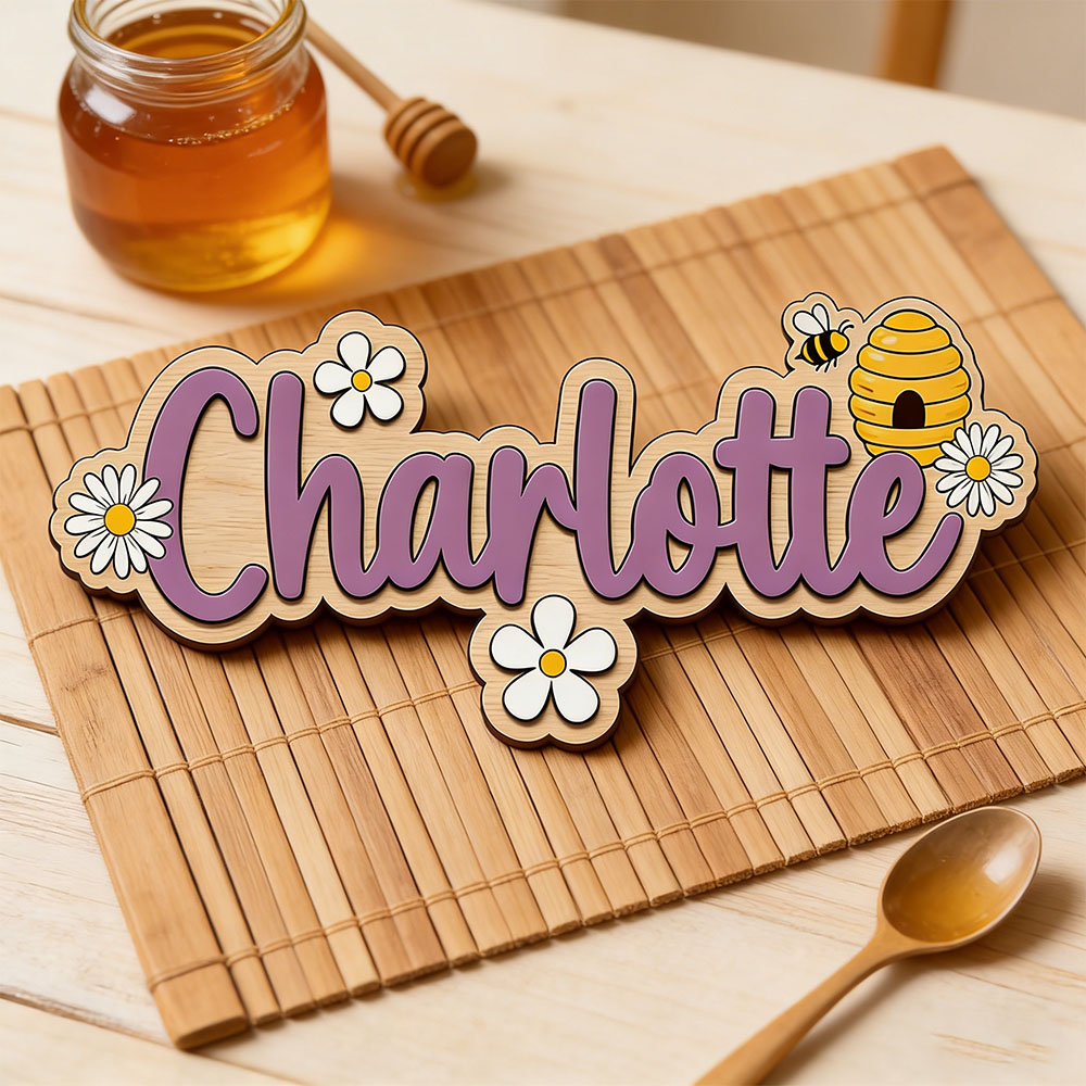 Baby Nursery Themes - Daisy Bee Hive Themed Custom Name