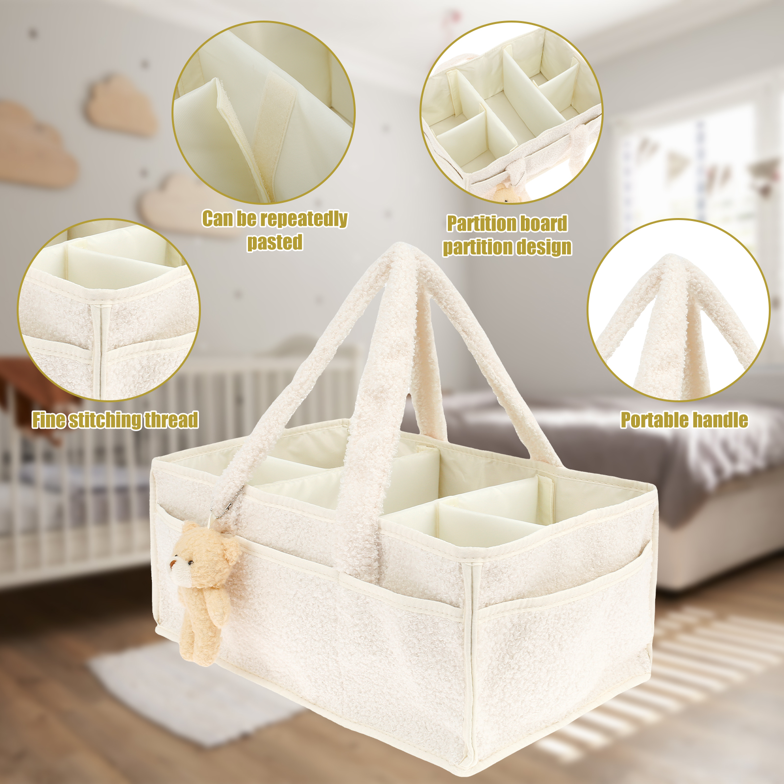 Baby Diaper Caddy Large Organi – обзор и цена Baby Nursery Must Haves