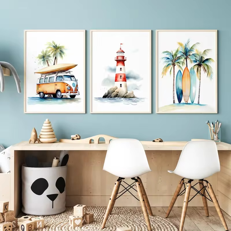 Surf Ocean Themed Nursery Beac – обзор и цена Baby Nursery Themes