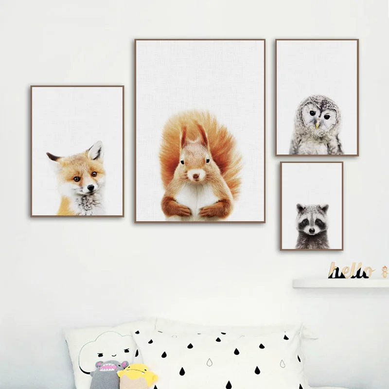 Baby Room Animal Wall Canvas P – обзор и цена Baby Nursery Elephant
