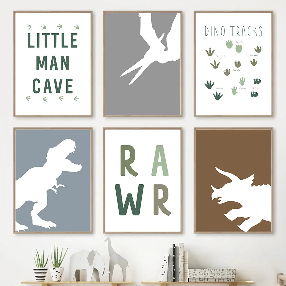 1pc frameless,Jurassic Dinosau – обзор и цена Baby Boy Nursery Quotes