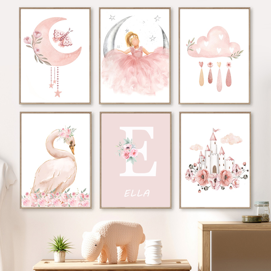 Pink Angel Girl Sun Moon Cloud – обзор и цена Baby Nursery Pink