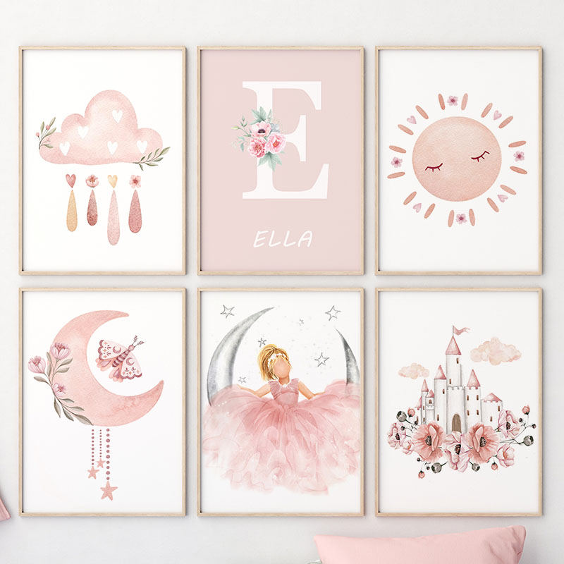 Pink Angel Girl Sun Moon Cloud – обзор и цена Baby Nursery Pink