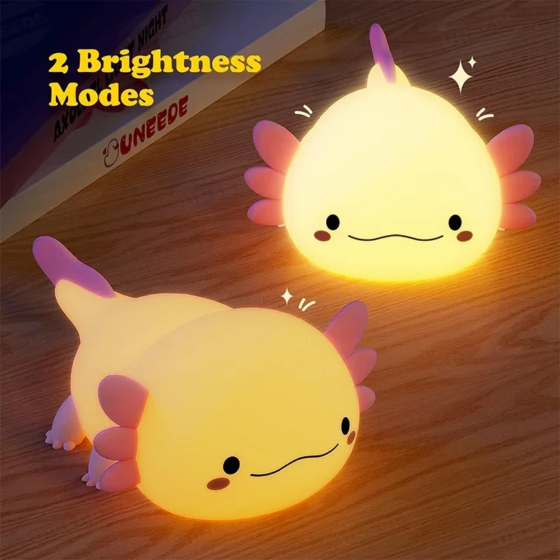 Cute Axolotl Night Light Silic – обзор и цена Baby Nursery Pink