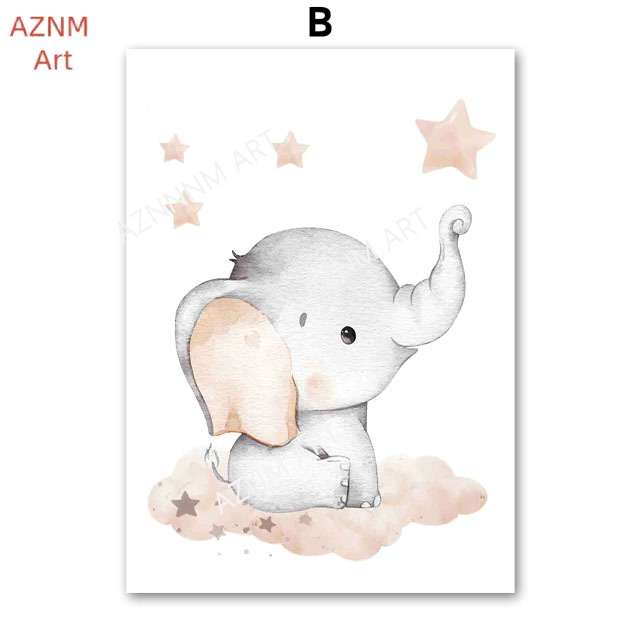 Elephant Balloon Rainbow Moon  – обзор и цена Baby Nursery Pictures