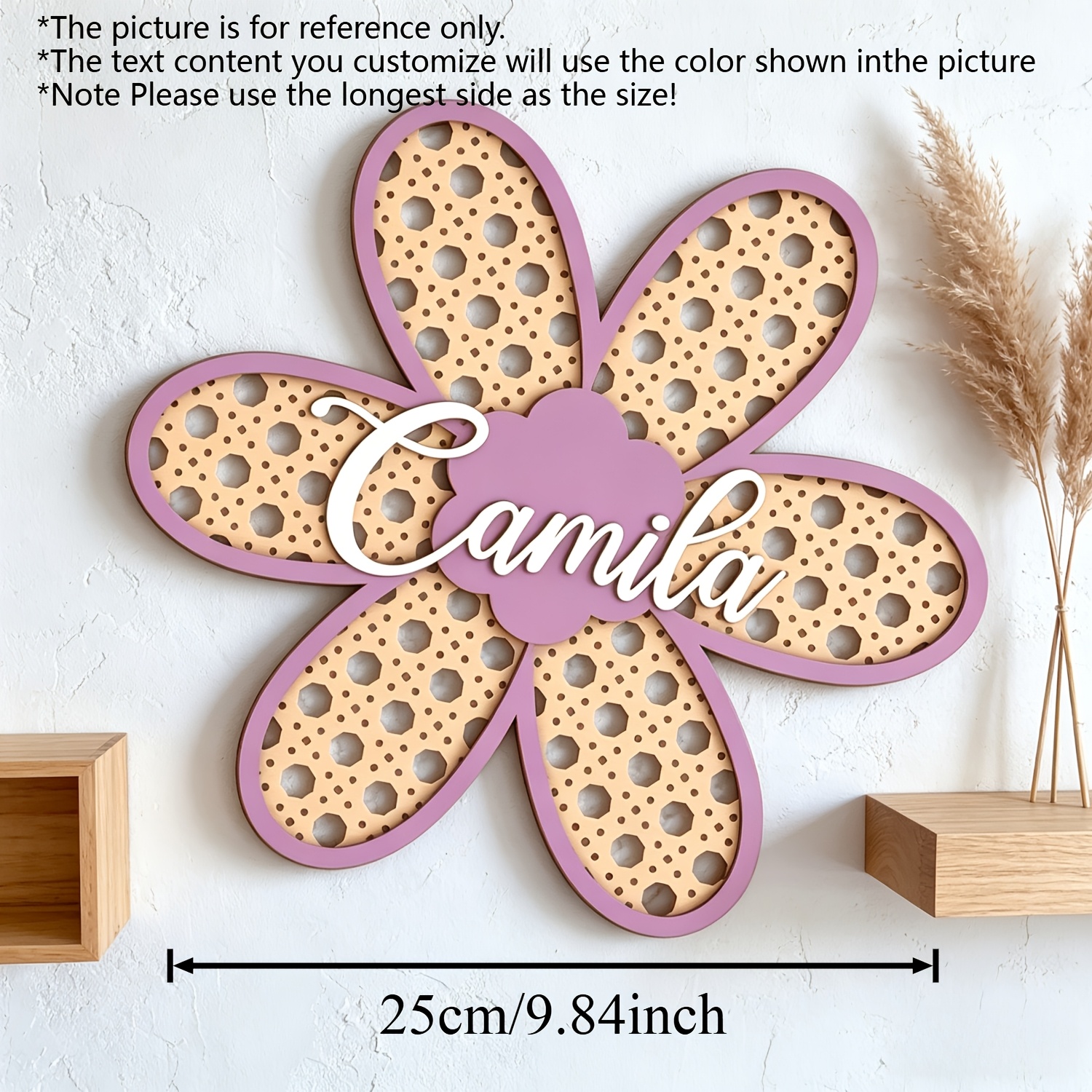 Personalized Boho Rattan Flowe – обзор и цена Baby Nursery Pink