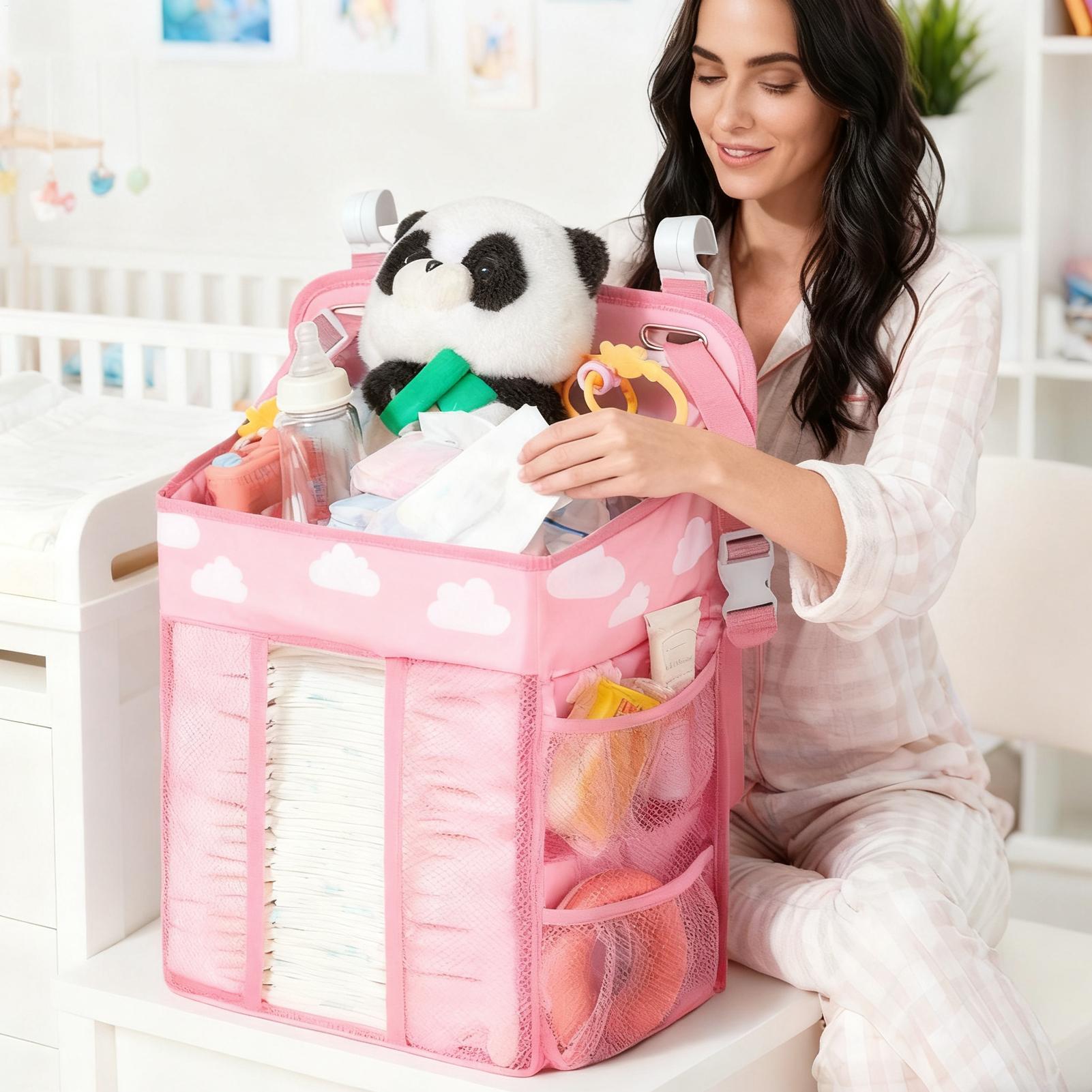 Crib Diaper Organizer Waterpro – обзор и цена Baby Nursery Organizer