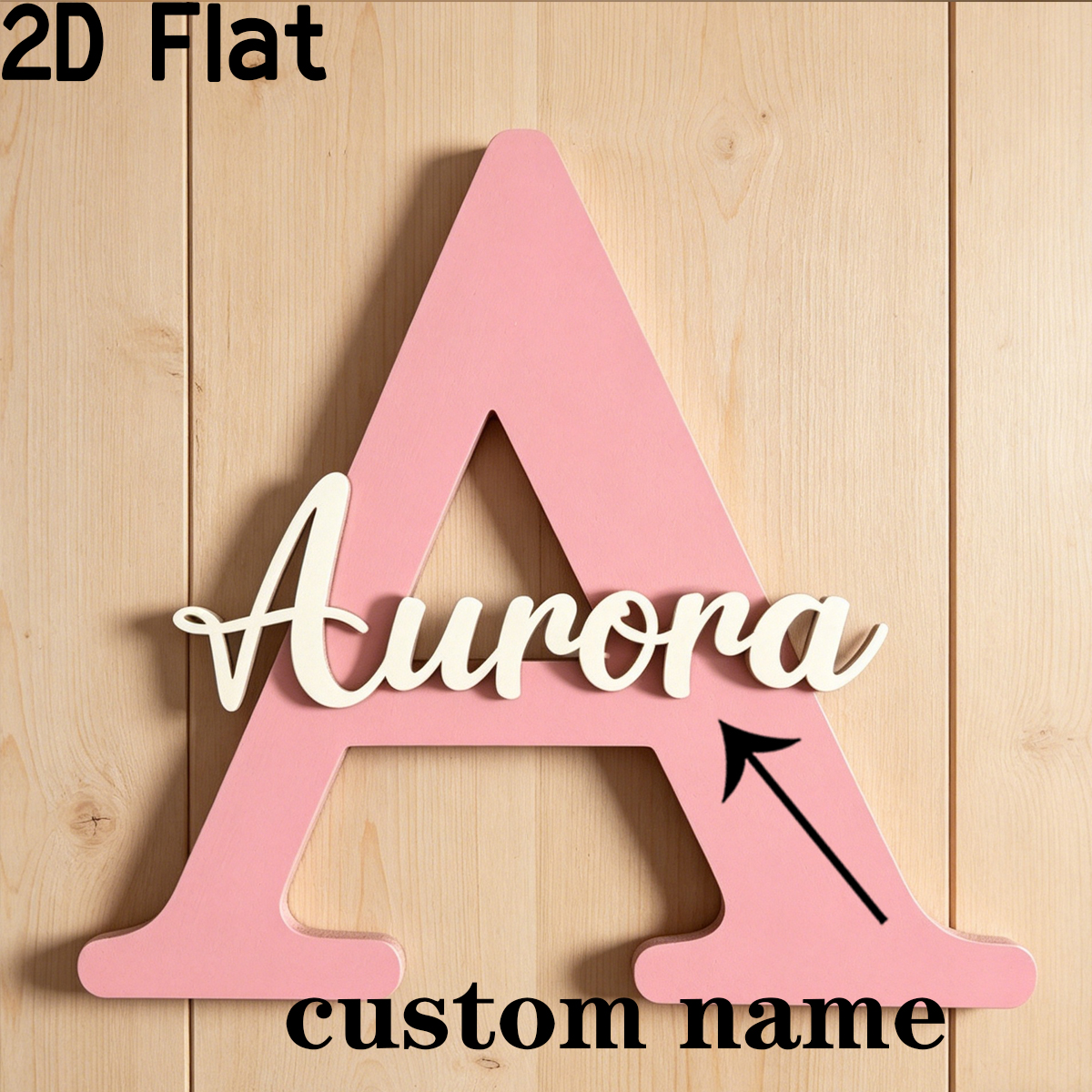 1Pc Custom Pink Alphabet A Woo – обзор и цена Baby Nursery Pink