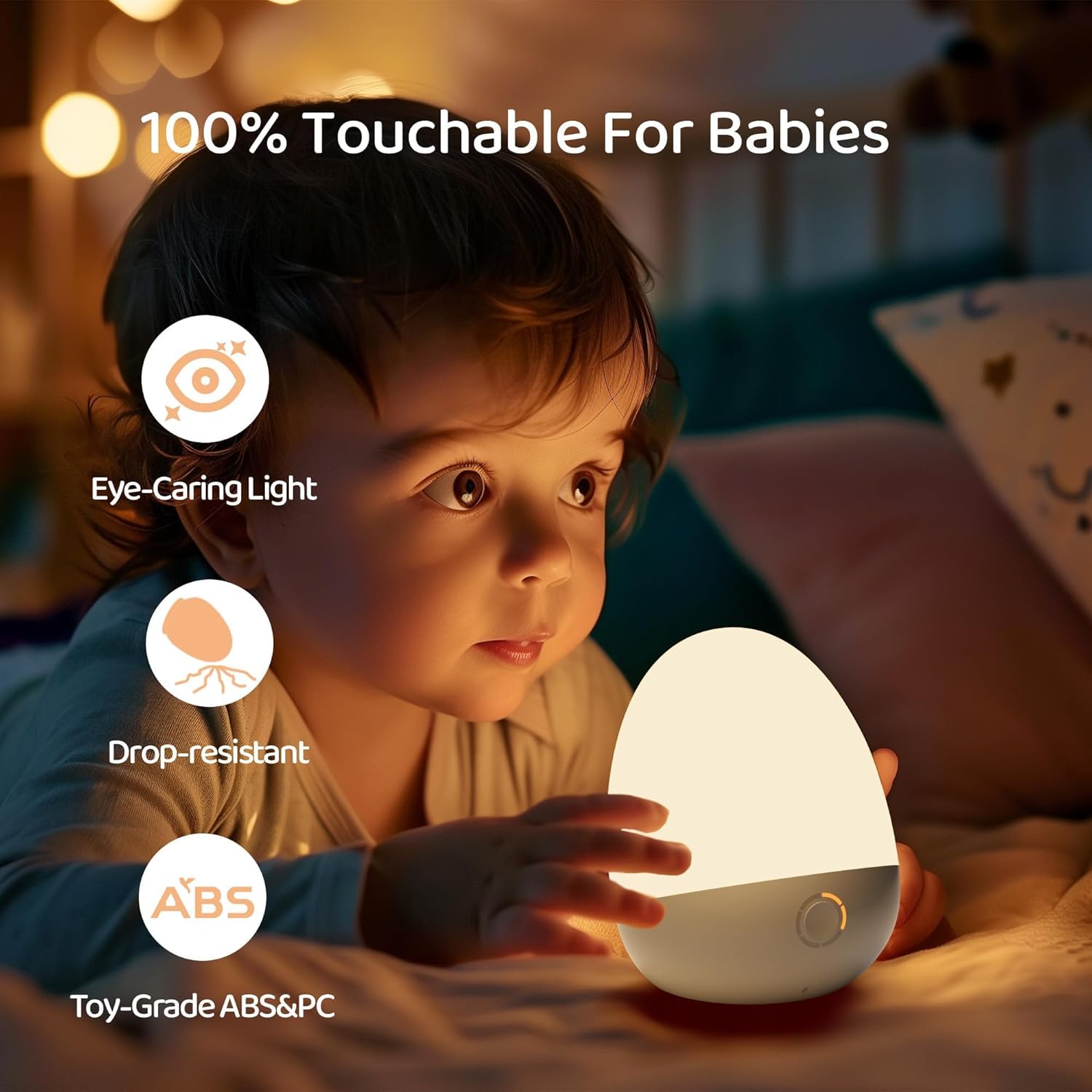 Touch Egg Night Light for Baby – обзор и цена Baby Nursery Egg Light