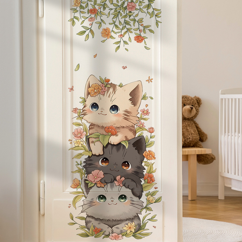 Cute Cat Vinyl Child Wall Stic – обзор и цена Baby Nursery Ideas Girl