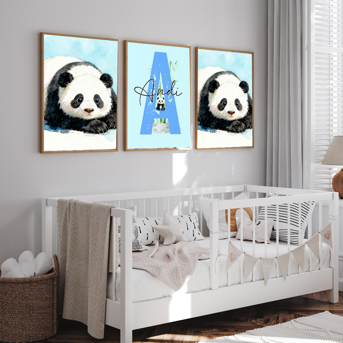 3pcs Personalized Panda Nurser – обзор и цена Baby Nursery Pictures