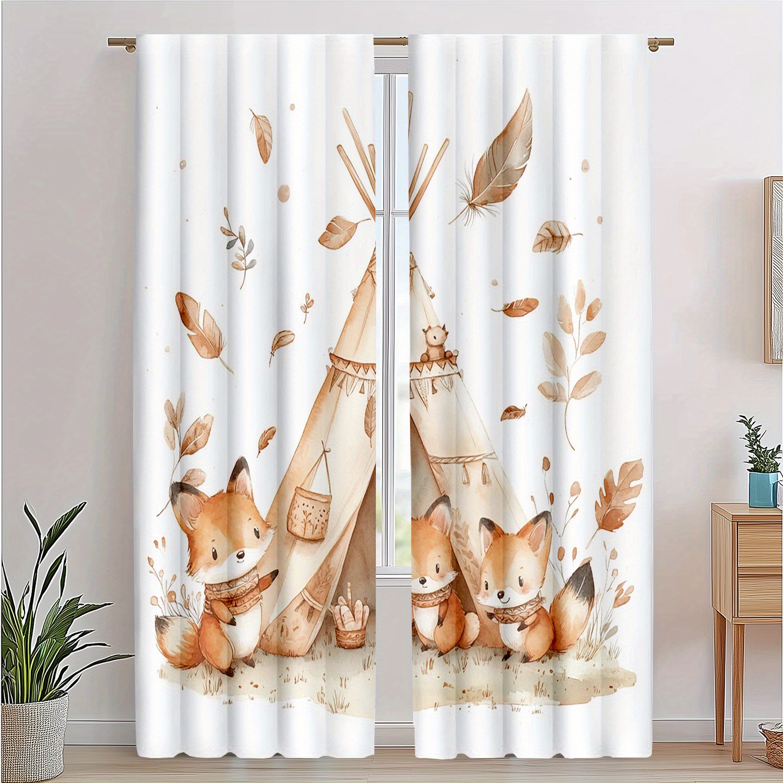 Cute Fox Curtains Teepee Desig – обзор и цена Baby Nursery Youtube