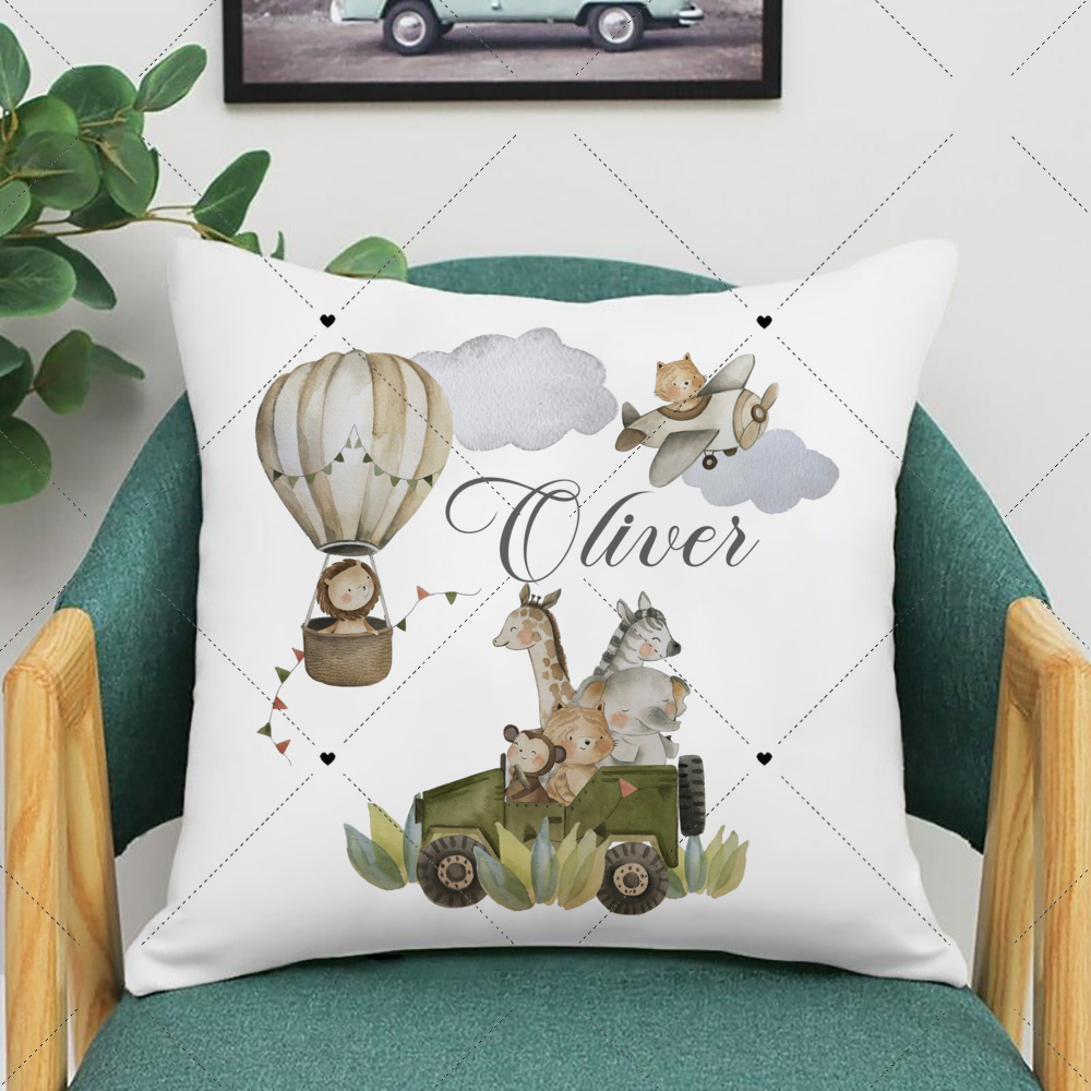 Personalised Woodland Animal P – обзор и цена Baby Nursery Pillow
