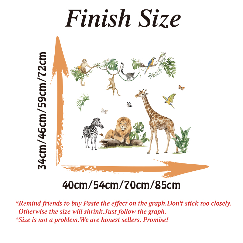Large Jungle Animal Tropical L – обзор и цена Baby Nursery Wallpaper