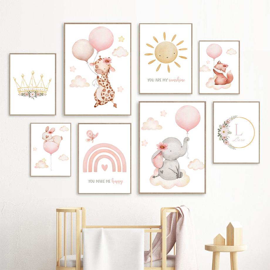 Blush Pink Nursery Wall Art Ba – обзор и цена Baby Nursery Pink