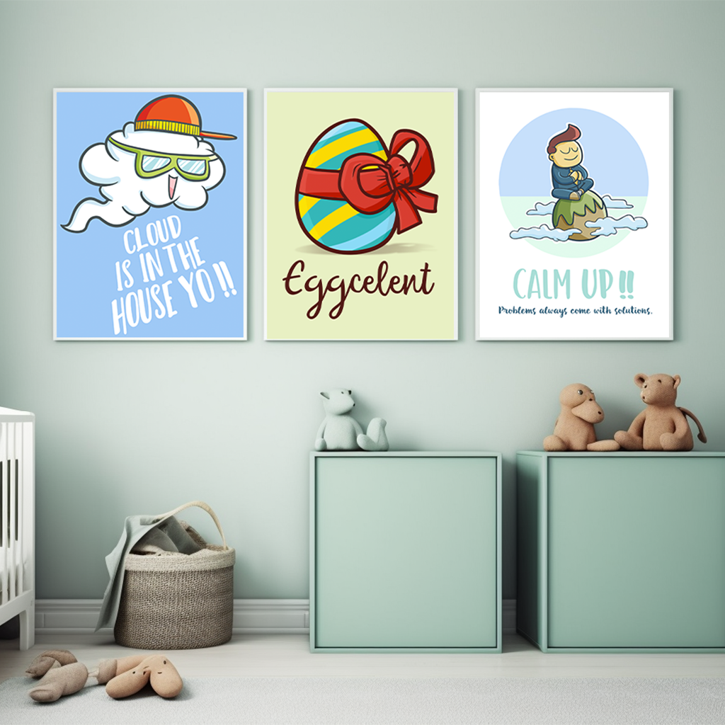 1pc frameless Cartoon Nursery  – обзор и цена Baby Boy Nursery Quotes