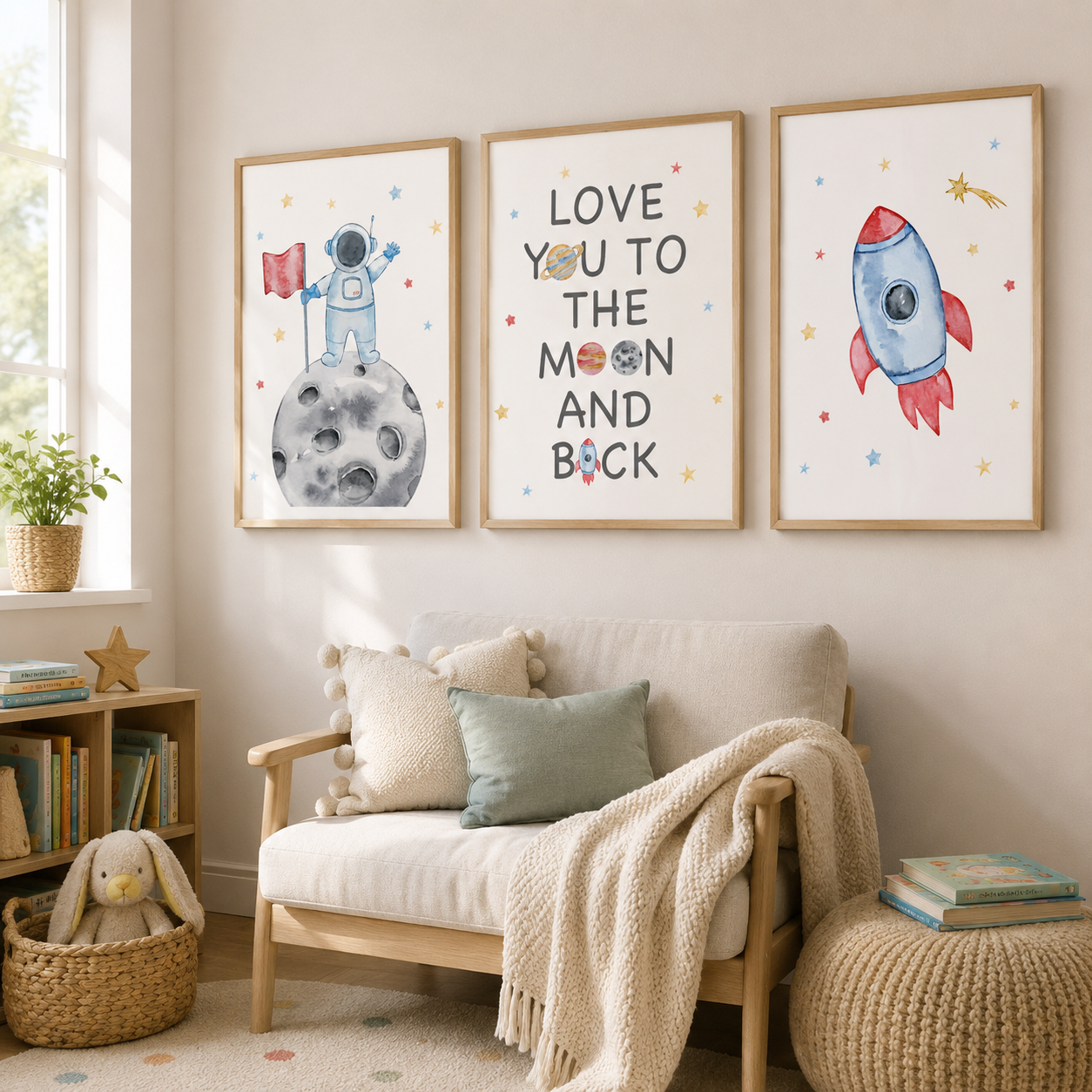 Nursery Wall Art Space Astrona – обзор и цена Baby Boy Nursery Quotes