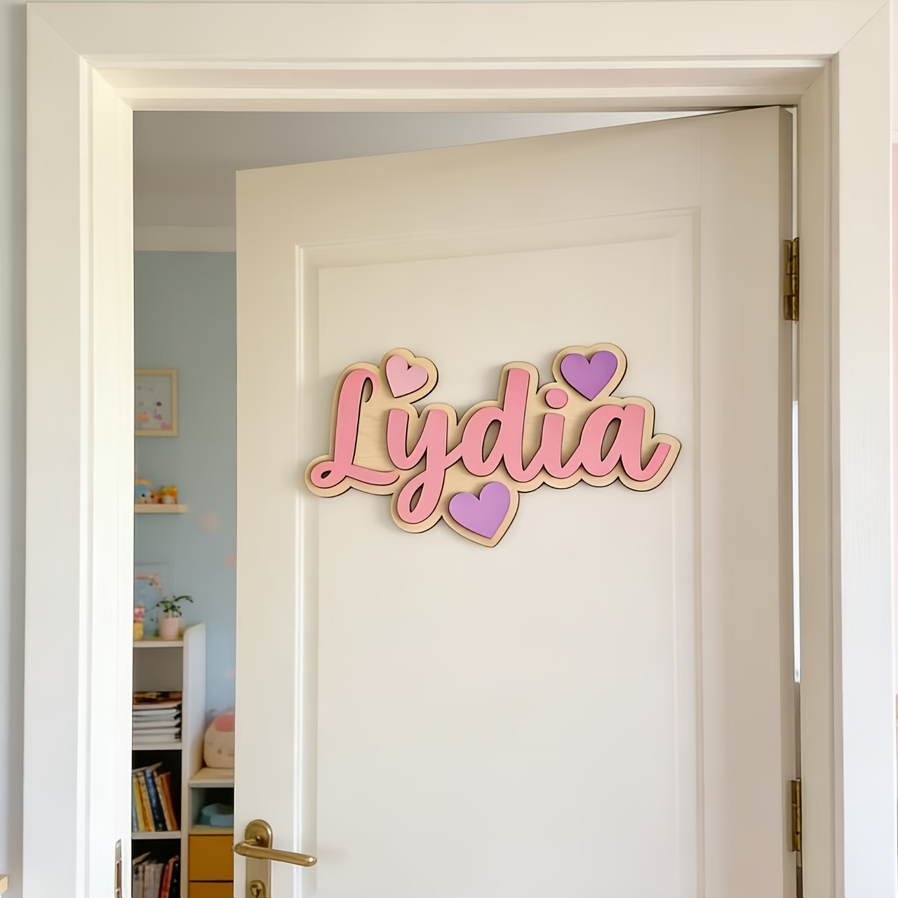 Personalized Gradient Heart Na – обзор и цена Baby Nursery Pink