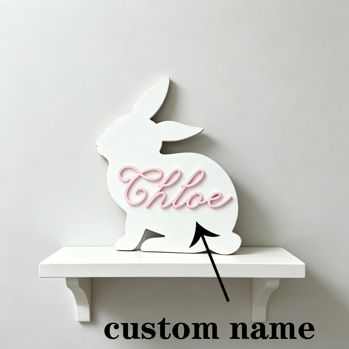 1Pc Custom Cute Bunny Name Woo – обзор и цена Baby Nursery Diy