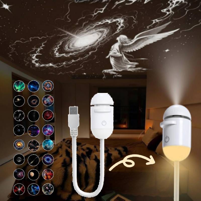 2-in-1 Mini Galaxy 360° Rotate – обзор и цена Night Light Projector Stars
