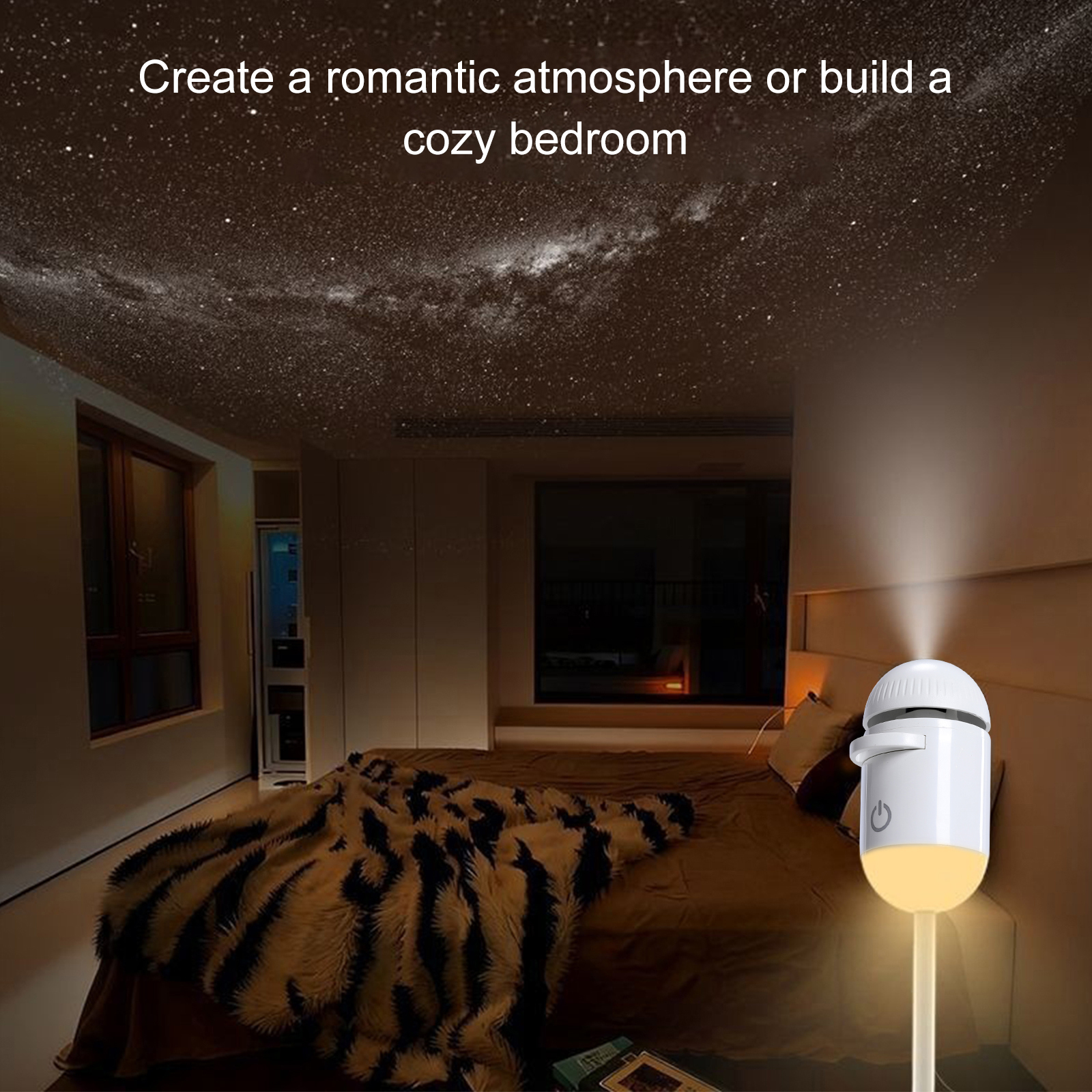 2-in-1 Mini Galaxy 360° Rotate – обзор и цена Night Light Projector Stars