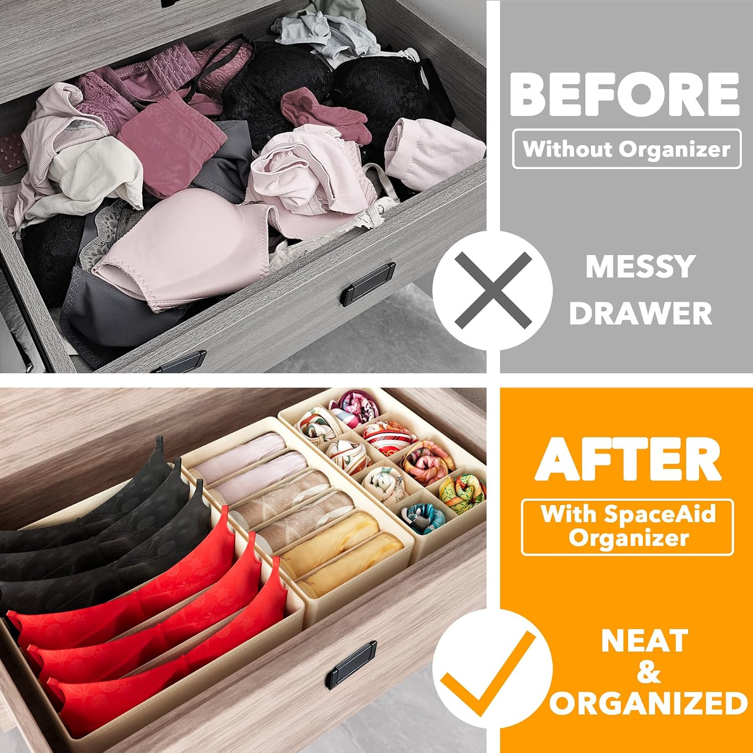Drawer Organizer 4 Pack with D – обзор и цена Baby Nursery Organizer