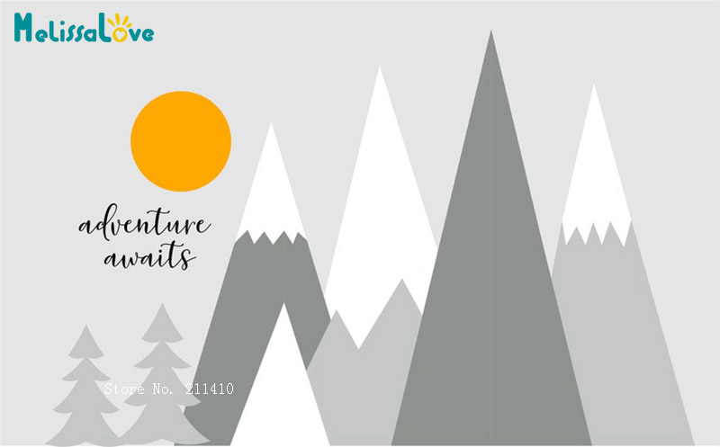 Mountains Trees Wall Decals Ba – обзор и цена Baby Boy Nursery Quotes