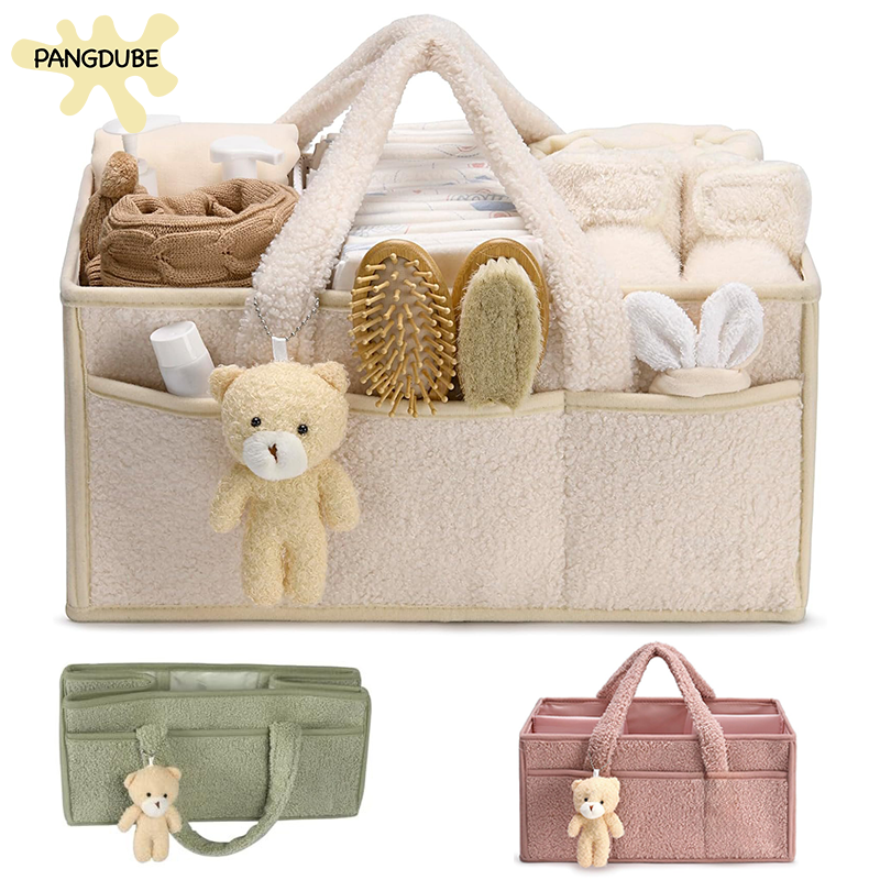 PANGDUBE Plush Diaper Stackers – обзор и цена Baby Nursery Organizer
