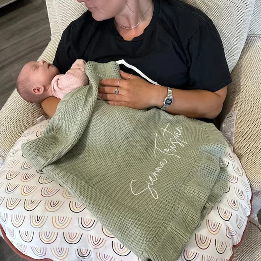 Embroidered Baby Blanket Custo – обзор и цена Baby Nursery Hospital