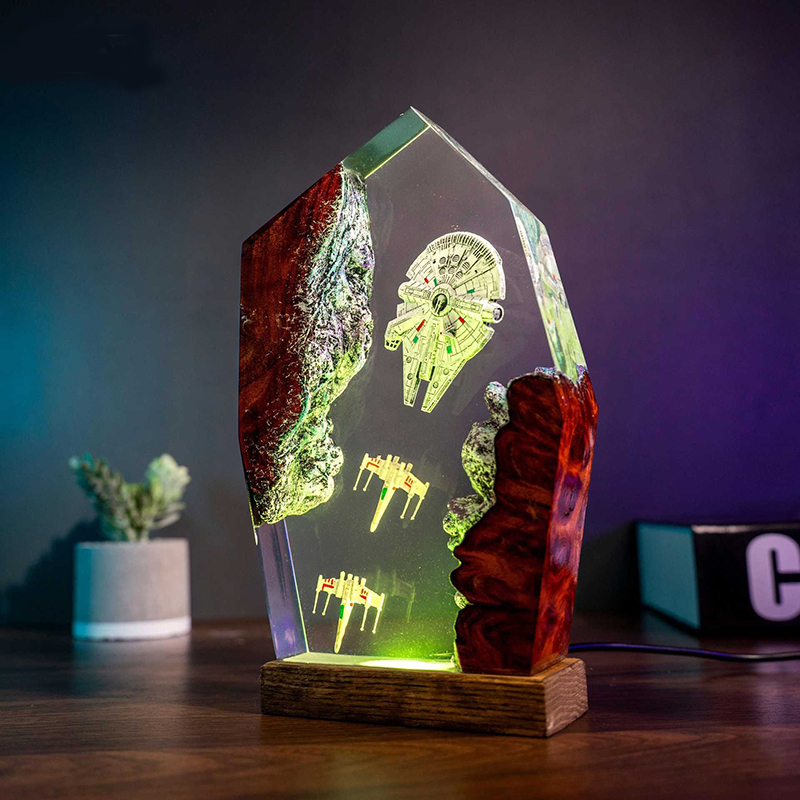 Table Resin Lamp Universe War  – обзор и цена Baby Nursery Light