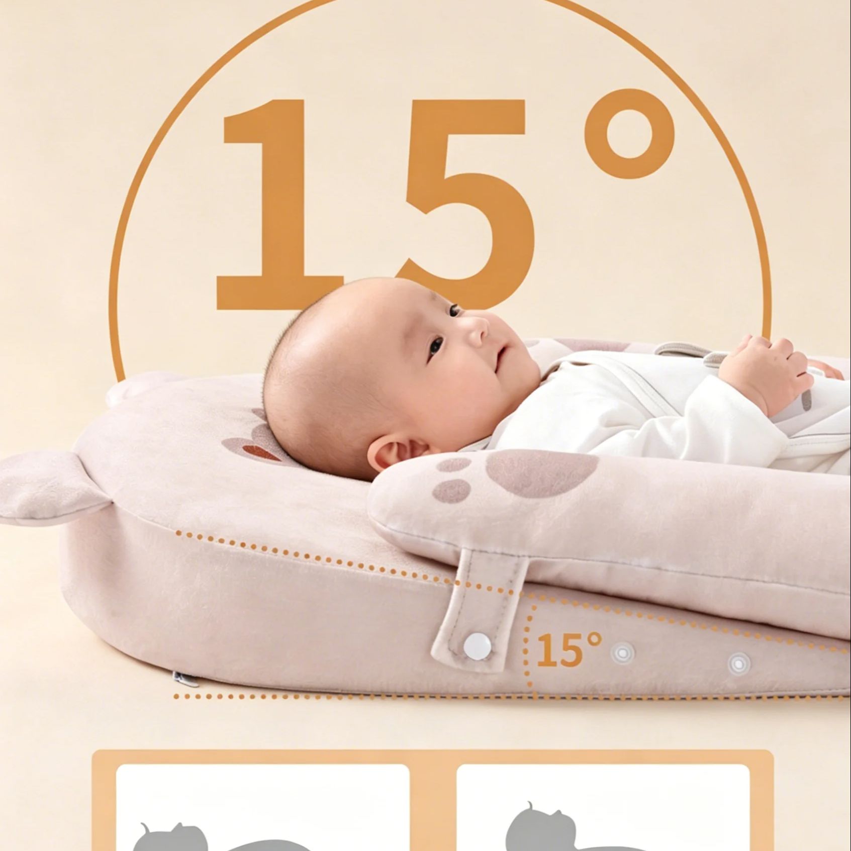 Comfortable Baby Lying Positio – обзор и цена Baby Nursery Pillow