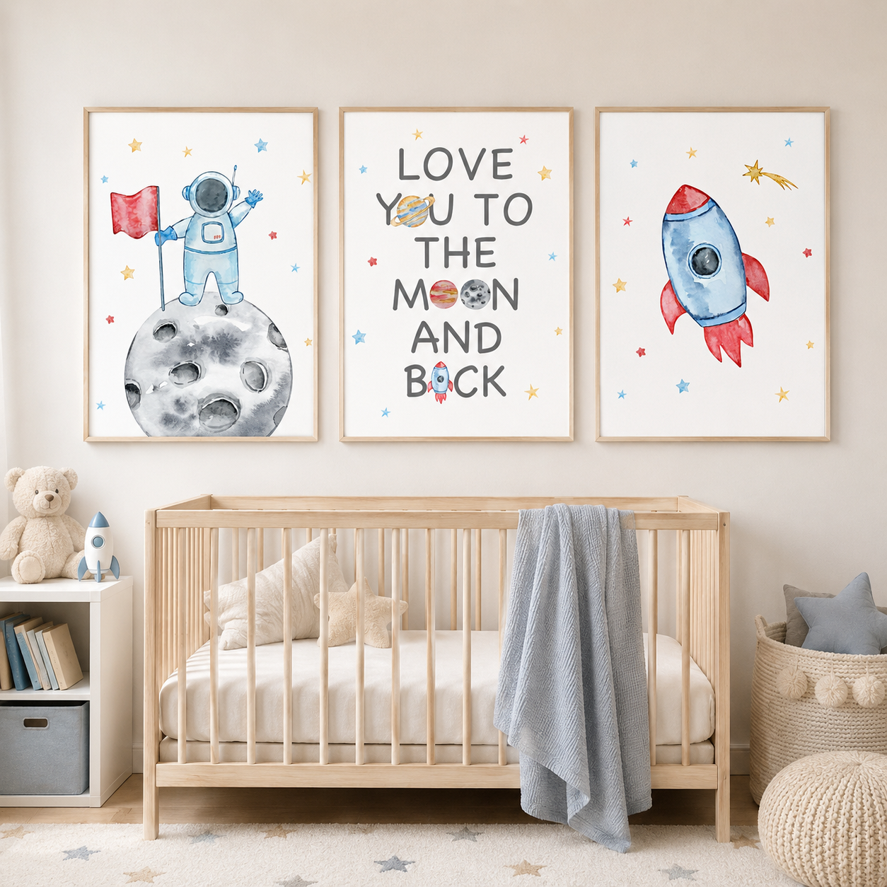 Nursery Wall Art Space Astrona – обзор и цена Baby Boy Nursery Quotes