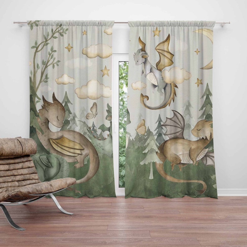 Little Dragon Nursery Curtains – обзор и цена Baby Nursery Youtube