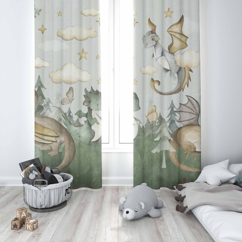 Little Dragon Nursery Curtains – обзор и цена Baby Nursery Youtube