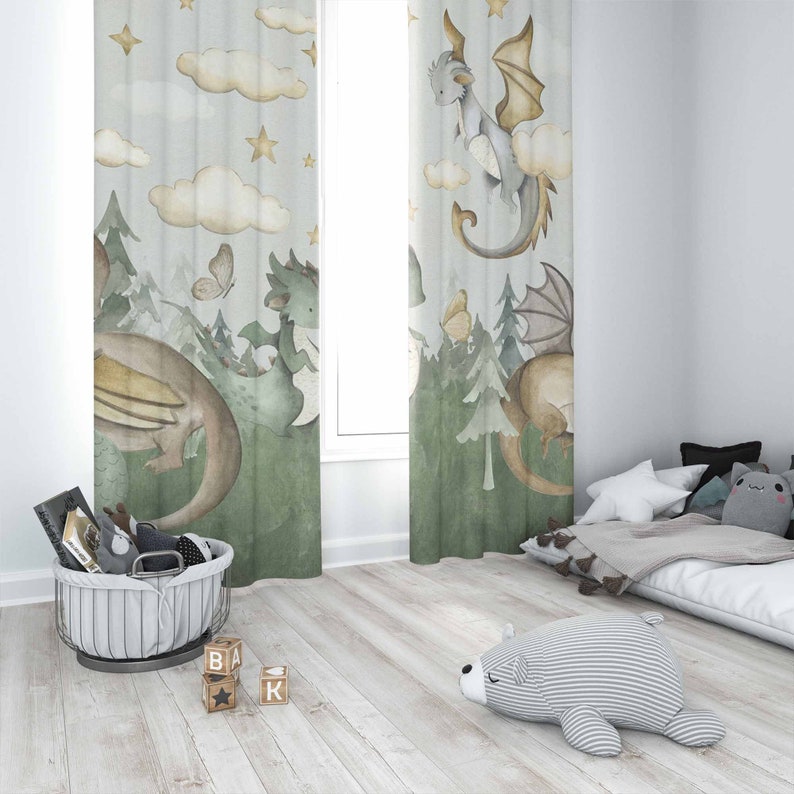 Little Dragon Nursery Curtains – обзор и цена Baby Nursery Youtube