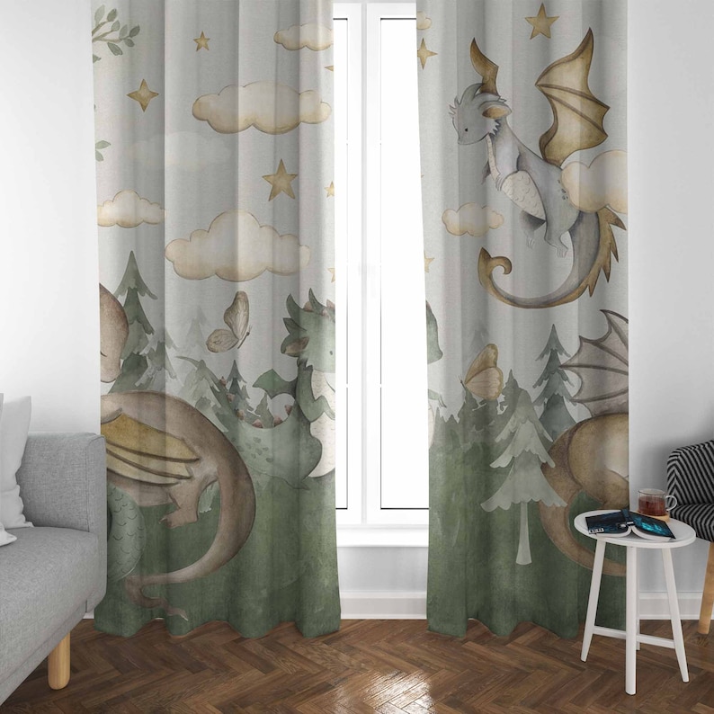 Little Dragon Nursery Curtains – обзор и цена Baby Nursery Youtube