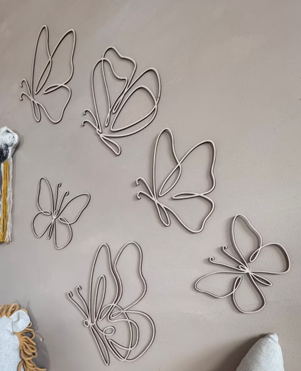 set of 6 Wooden Wall Butterfli – обзор и цена Baby Nursery Diy