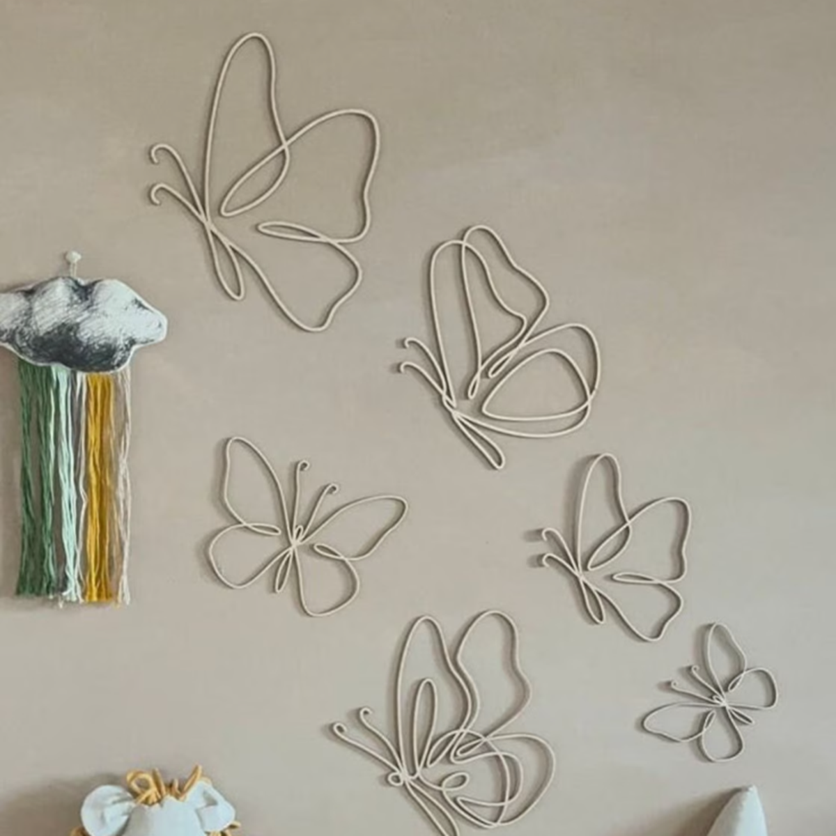 set of 6 Wooden Wall Butterfli – обзор и цена Baby Nursery Diy